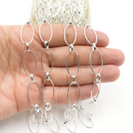 Load image into Gallery viewer, Sterling Silver Oval Long and Short Link Chains
