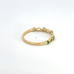 Load image into Gallery viewer, 14K Solid Gold Emerald Ring.