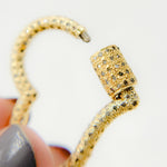 Load image into Gallery viewer, DC716. Diamond & Sterling Silver Heart Carabiner Clasp