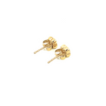 Load image into Gallery viewer, EFF51699. 14K Solid Yellow Gold Diamond Flower Studs