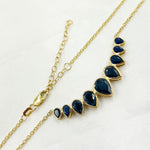 Load image into Gallery viewer, CN96120. 14K Solid Gold Diamond Drops Necklace