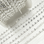 Load image into Gallery viewer, V91SS. Sterling Silver Diamond Cut Marina Chain