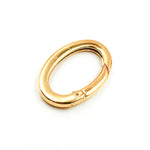 Load image into Gallery viewer, 28MM Gold-plated Sterling Silver Oval Clasp