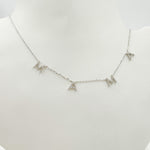 Load image into Gallery viewer, NT401793. 14K Solid Gold Diamond 'MAMA' Dangle Necklace