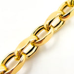 Load image into Gallery viewer, Buy 14K Solid Gold Hollow Flat Cable Link Chain