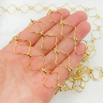 Load image into Gallery viewer, Buy Gold Plated 925 Sterling Silver Clover Link Chain