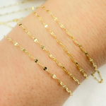 Load image into Gallery viewer, Buy Now Gold Plated 925 Sterling Silver Flat Marina Link Chain