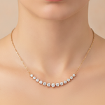 Load image into Gallery viewer, NFI72822. 14K Solid Gold Diamond Necklace