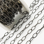 Load image into Gallery viewer, Buy Now Black Rhodium Sterling Silver Twisted Round Link Chain