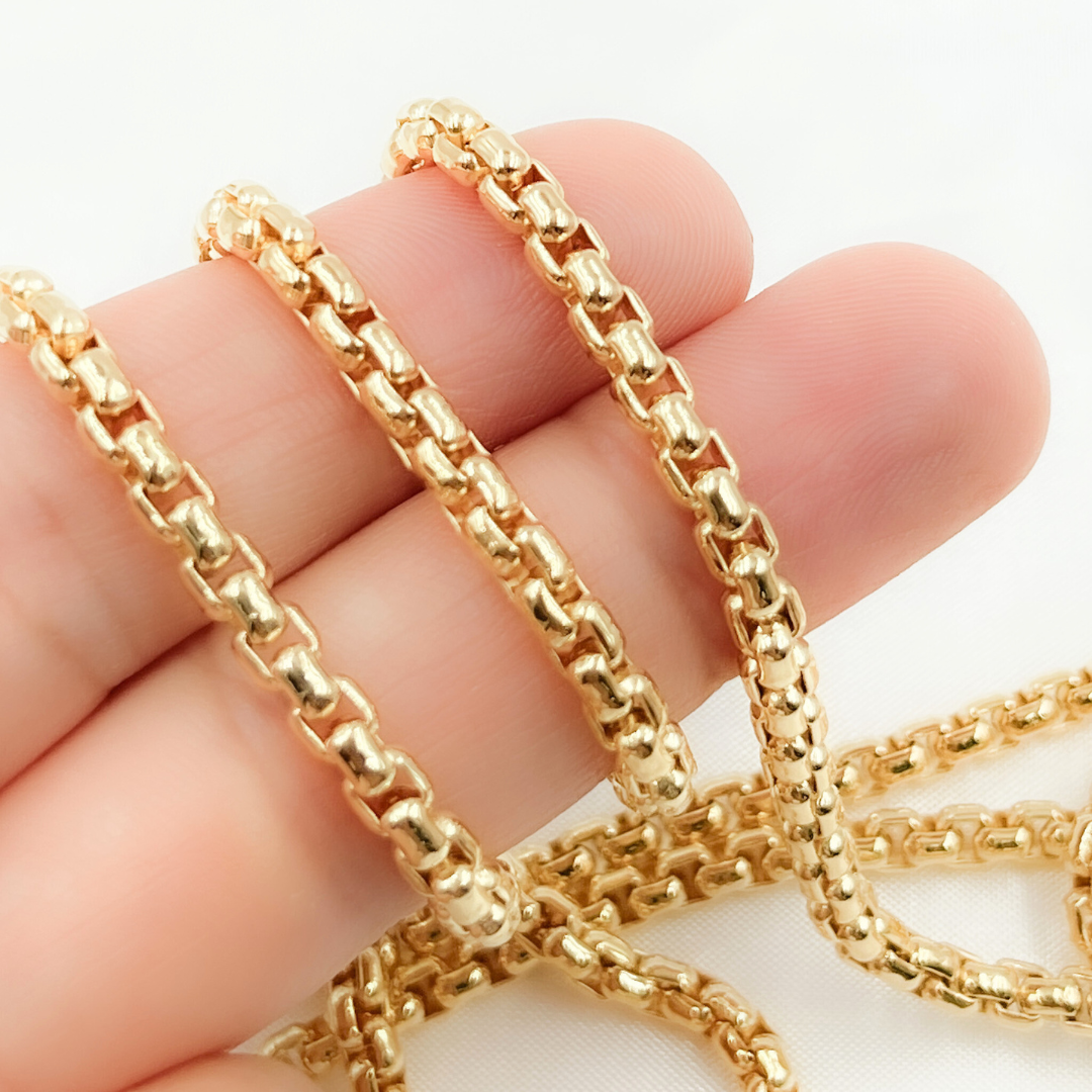 420GF. 14k Gold Filled Smooth Box Chain