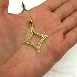 Load image into Gallery viewer, DC038. Diamond Sterling Silver Star Shape Pendant