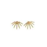 Load image into Gallery viewer, EFF51683Y. 14k Solid Gold Diamond Rays Studs