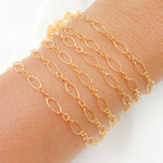 Load image into Gallery viewer, 738TWGF. Gold Filled Twisted Oval Chain Bulk