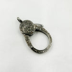 Load image into Gallery viewer, DC620. Diamond & Sterling Silver Pear Shape Trigger Clasp