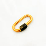 Load image into Gallery viewer, DC603. Sterling Silver Oval Carabiner Clasp