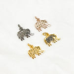 Load image into Gallery viewer, DC094. Diamond & Sterling Silver Elephant Charm
