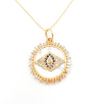 Load image into Gallery viewer, Buy 14K Gold Eye Pendants