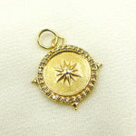 Load image into Gallery viewer, GDP177. 14K Solid Gold Diamond Star Charm