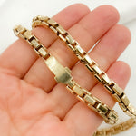 Load image into Gallery viewer, 14K Gold Box Link Chain
