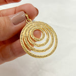 Load image into Gallery viewer, DP411. Diamond Sterling Silver Round Gradient Pendant