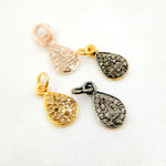 Load image into Gallery viewer, DC297. Diamond Sterling Silver Drop Charm