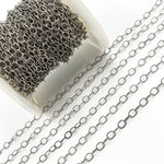 Load image into Gallery viewer, Silver Twisted Cable Oval Link Chain