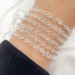 Load image into Gallery viewer, Sterling Silver Dangle Rings Chain