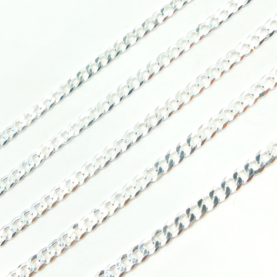 Buy Sterling Silver Flat Curb Chain