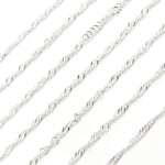 Load image into Gallery viewer, Buy Now Sterling Silver Singapore Link Chain