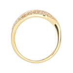 Load image into Gallery viewer, 14K Solid Gold Diamond Band Ring. MRN00262