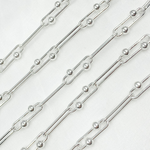 Load image into Gallery viewer, Sterling Silver Smooth & Balls Paperclip Link Chain