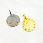 Load image into Gallery viewer, DP806. Diamond Sterling Silver Round Pendant