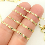 Load image into Gallery viewer, 14K Solid Yellow Gold Mirror Marina Link Chain