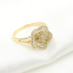 Load image into Gallery viewer, Buy Gold Diamond Flower Ring