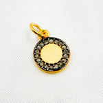 Load image into Gallery viewer, DC095. Diamond Sterling Silver Round Charm