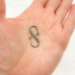 Load image into Gallery viewer, DC494. Diamond & Sterling Silver "S-Hook" Clasp