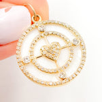 Load image into Gallery viewer, Buy Now Gold Round Heart Pendant