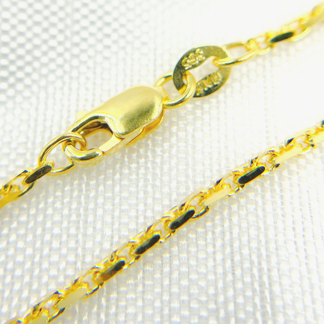 14K Solid Gold Box Chain