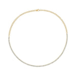 Load image into Gallery viewer, NFP71712. 14K Solid Gold Diamond Tennis Choker Necklace