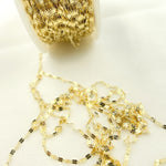 Load image into Gallery viewer, 14k Solid Yellow Gold Diamond Cut Marina Chain