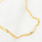 Load image into Gallery viewer, 14K Solid Yellow Gold Wheat Bracelet