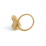 Load image into Gallery viewer, 14k Solid Gold Diamond Heart Ring.