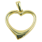 Load image into Gallery viewer, GDP671. 14K Solid Gold Round Heart Charm