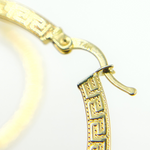 Load image into Gallery viewer, GER123. 14K Solid Gold Hollow Hoop with Engraving