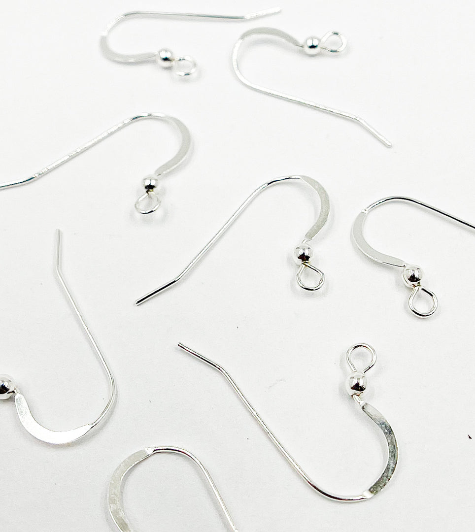 925 Sterling Silver Hook Ear Wire. EW2
