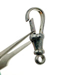 Load image into Gallery viewer, 0925ALB2BR. 28MM Black Rhodium Sterling Silver Swivel Clasp