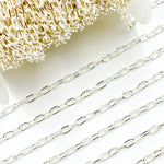 Load image into Gallery viewer,  925 Sterling Silver Elongated Twisted and Plain Cable Link Chain