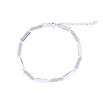 Load image into Gallery viewer, Shop White Gold Diamond Fancy Bars Bracelet
