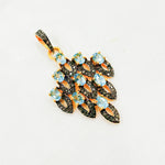 Load image into Gallery viewer, DSP066. Diamond Silver Gemstone Fancy Shape Pendant