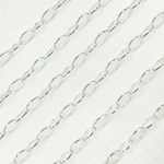 Load image into Gallery viewer, Silver Smooth Oval Link Chain